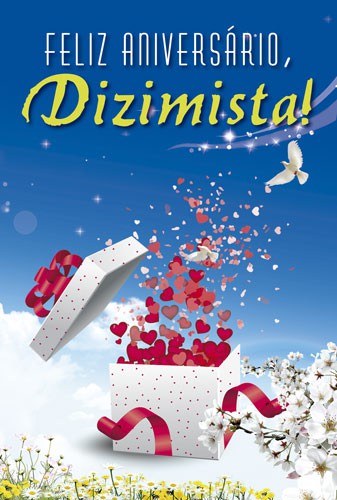 Cartão de Aniversário para Dizimistas Modelo CAZ104 