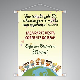 BN08 Banner Dízimo Infantil Faça parte da Corrente do Bem!