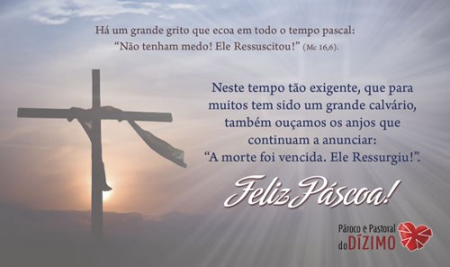 Cartão de Páscoa Modelo 15x9cm CGR2201