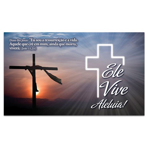 Cartão de Páscoa Modelo 15x9cm CGR2201