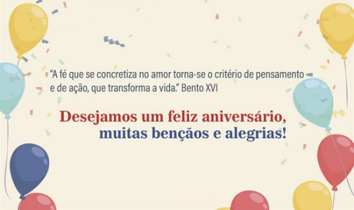 Cartão de Aniversário Dizimista Mirim CAM2201