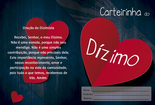 Carteirinha do Dizimo Modelo CAR23