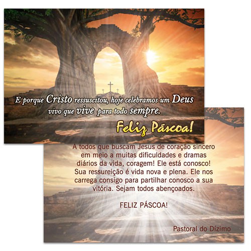 Cartão de Páscoa Modelo CGR0065