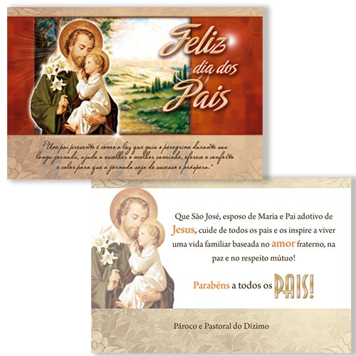 CGP25 Cartão Feliz Dia dos Pais São José