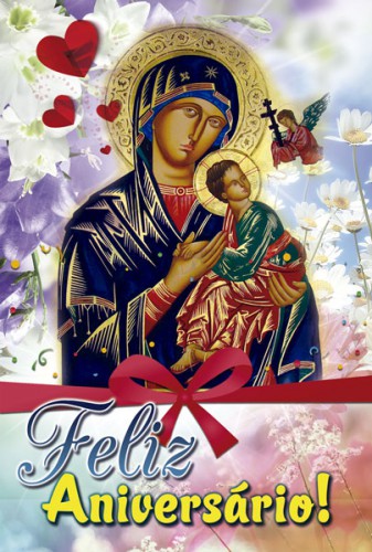 Cartão de Aniversário Nossa Senhora do Perpétuo Socorro - Série 0005
