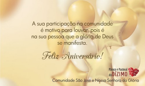 Cartão de Aniversário para Dizimistas Mod.CAZ2201