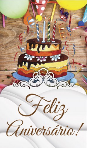 Cartão de Aniversário para Dizimistas Modelo CAZ2204