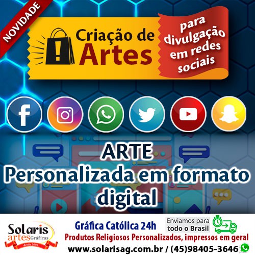 Criação de Arte para Midias Sociais Católicas, Divulgação