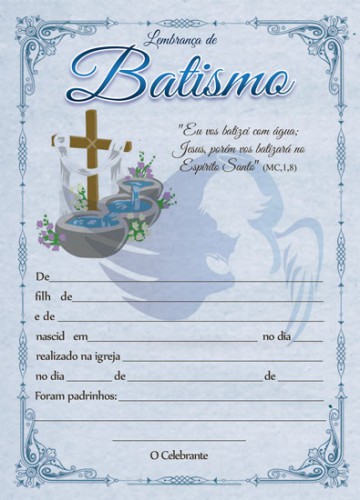 Certificado de Batismo BTS2201