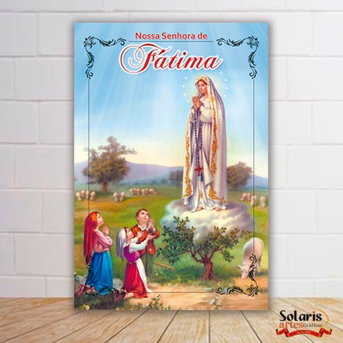 Nossa Senhora de Fátima Cartão Oração 10x15