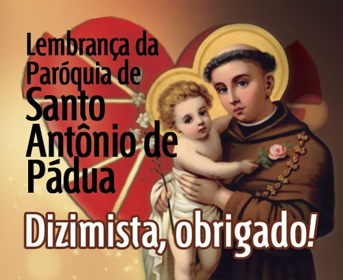 Santo Antônio de Pádua Imã de geladeira Lembrancinha Católica 4x5