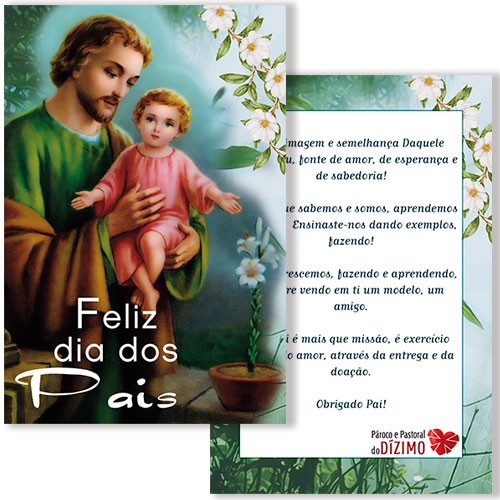 CGP74 Cartão Feliz Dia dos Pais São José