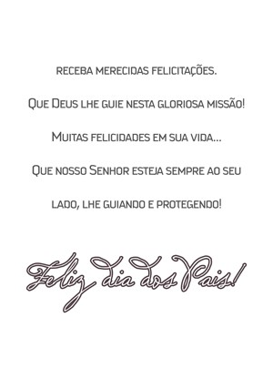 CGP50 Cartão Feliz Dia dos Pais
