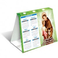 Calendário de Mesa Simples 2026 Personalizado 14x12,5 Imagens a escolher