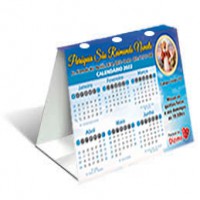 Calendário de Mesa Simples 2026 Personalizado 14x12,5 Imagens a escolher