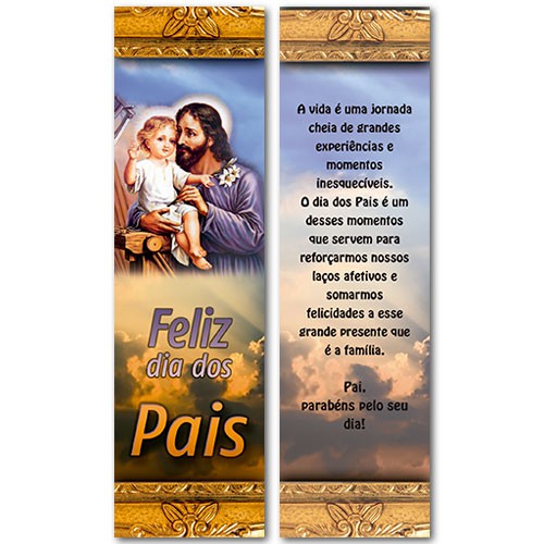 Dia dos Pais Padroeiro São José Marcador de Livro Modelo MPP61