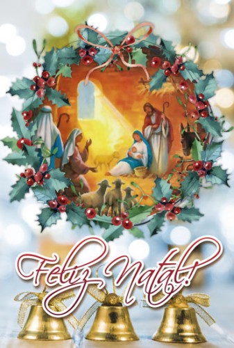 Cartão de Natal Religioso Católico 10x15 NA105