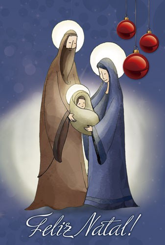 Cartão de Natal Religioso Católico 10x15 NA097