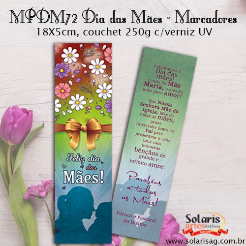 Dia das Mães Marcador de Livro 18X5cm MPM72