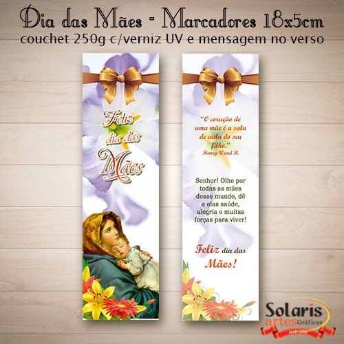 Dia das Mães Marcador de Livro 18X5cm MPM67