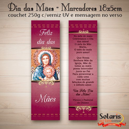 Dia das Mães Marcador de Livro 18X5cm MPM64