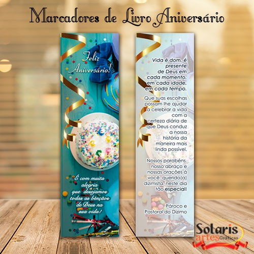 Aniversario de Dizimista Marcador de Livro MPA110