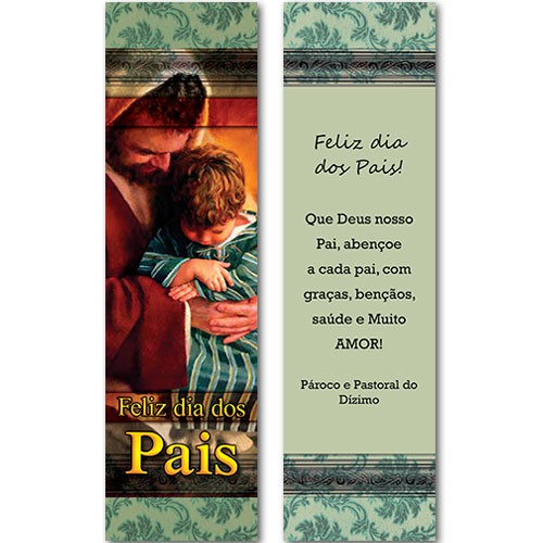 Dia dos Pais Lembrança Católica Marcador de Livro Modelo MPP56