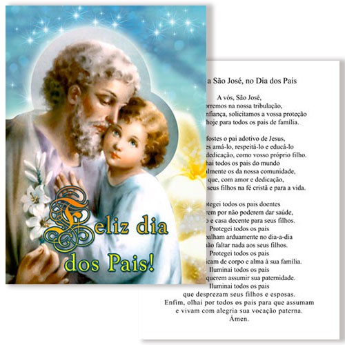 CGP43 Cartão Feliz Dia dos Pais Padroeiro São José