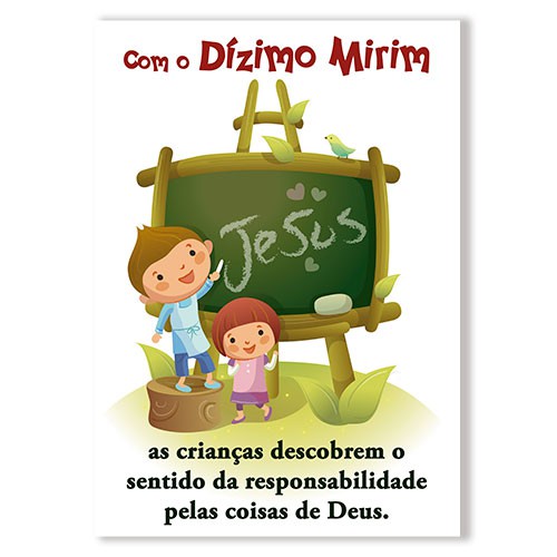 09_Cartaz Dizimo Infantil 30x42cm Pct 3un