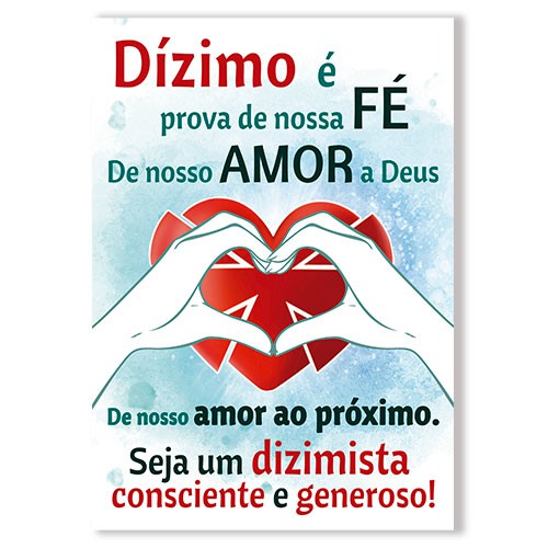 19_Cartaz Dízimo é Prova de Nossa Fé Pct 3un