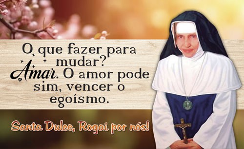 Ima de geladeira 8x5 com calendário 2026 Santa Dulce Cód03 e outros Padroeiros