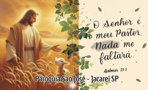 Ima de geladeira 8x5 com calendário 2026 o Senhor é o meu Pastor Cód06 