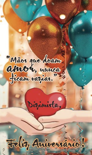 Cartão de Aniversário para Dizimistas Modelo CAZ2402