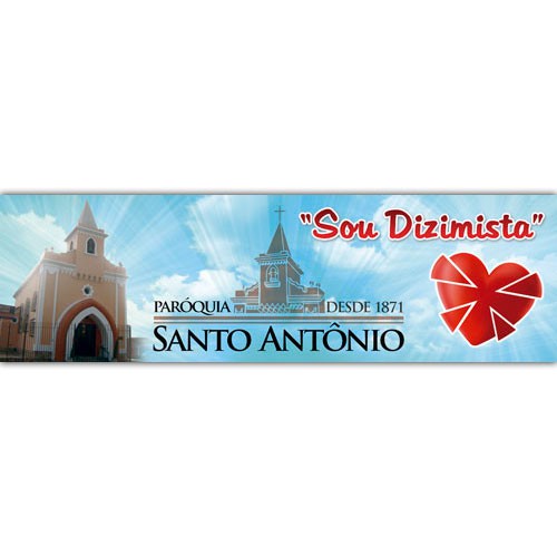 Adesivo em Vinil Personalizado 7,5x26 Sou Dizimista