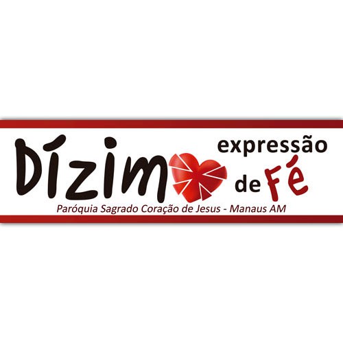 Adesivo em Vinil Personalizado 7,5x26 Dízimo Expressão de Fé