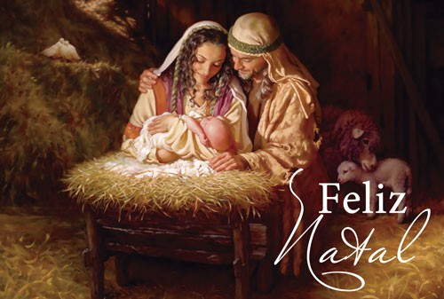 Cartão de Natal Religioso Católico 10x15 NA087