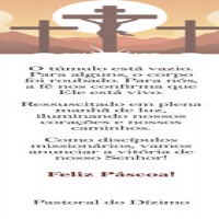 MPR67 Pascoa Marcador de Livro com oração