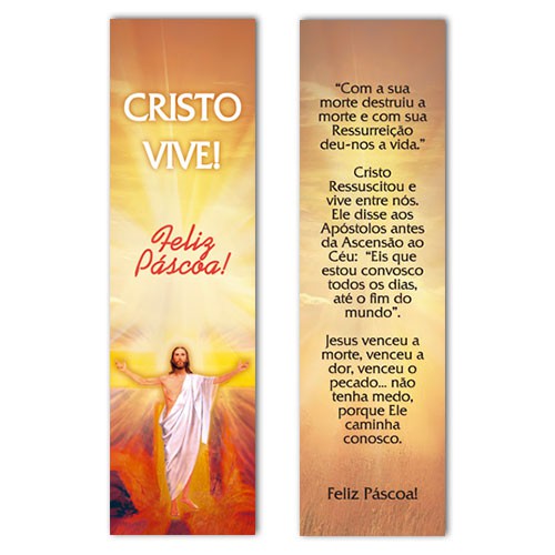 MPR56 Pascoa Marcador de Livro com oração