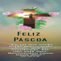 MPR54 Pascoa Marcador de Livro com oração