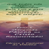 MPR39 Pascoa Marcador de Livro com oração