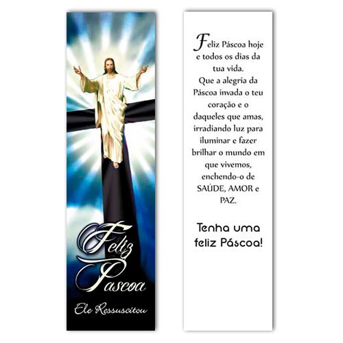 MPR35 Pascoa Marcador de Livro com oração