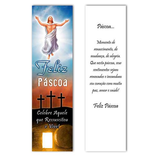 MPR33 Pascoa Marcador de Livro com oração