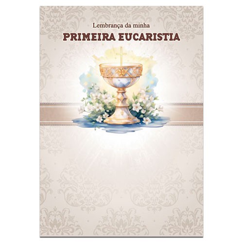 CE03 Certificado de Primeira Eucaristia Lembrança de Primeira Comunhão 21x29,7