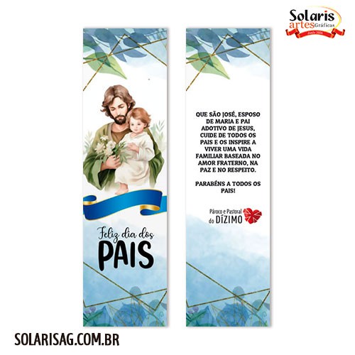 Dia dos Pais Lembrança Católica Marcador de Livro Modelo MPP71