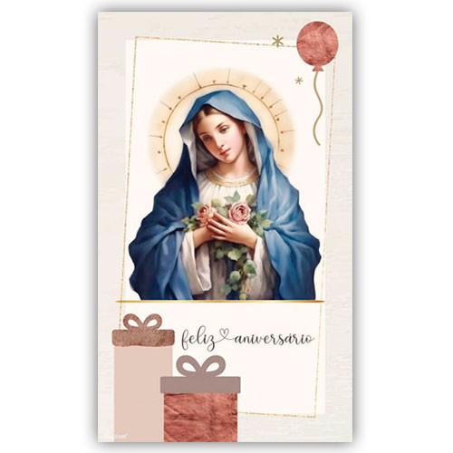 CAZ2501 Cartão de Aniversário para Dizimistas 15x9cm