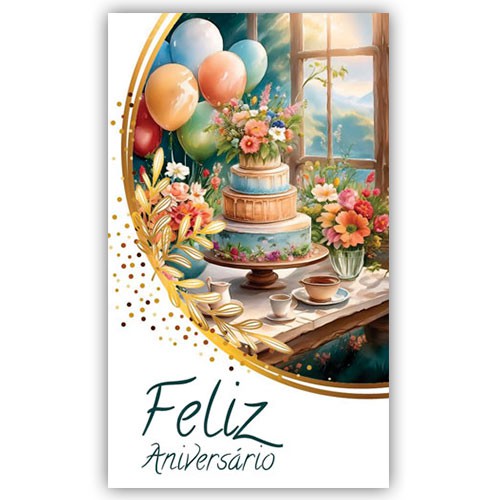 CAZ2502 Cartão de Aniversário para Dizimistas 15x9cm
