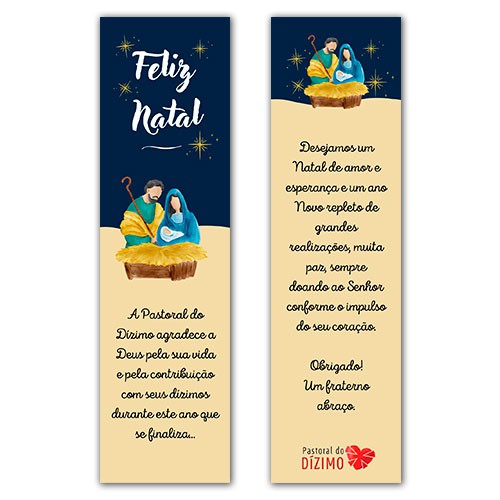 MPN101 Natal Marcador de Livro Lembrança Católica