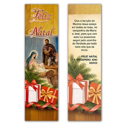 MPN068 Natal Marcador de Livro Lembrança Católica