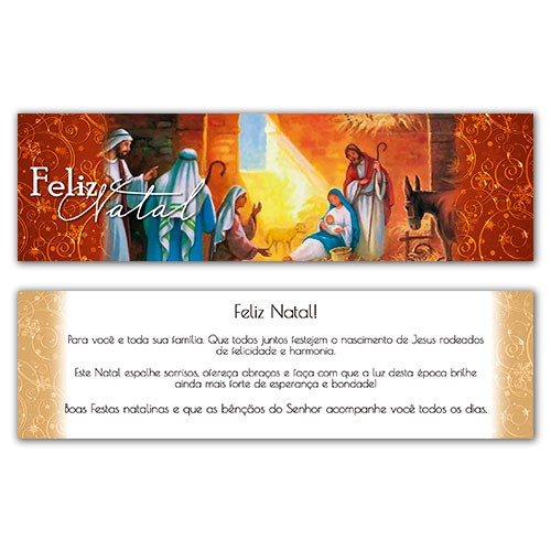 MPN005 Natal Marcador de Livro Lembrança Católica