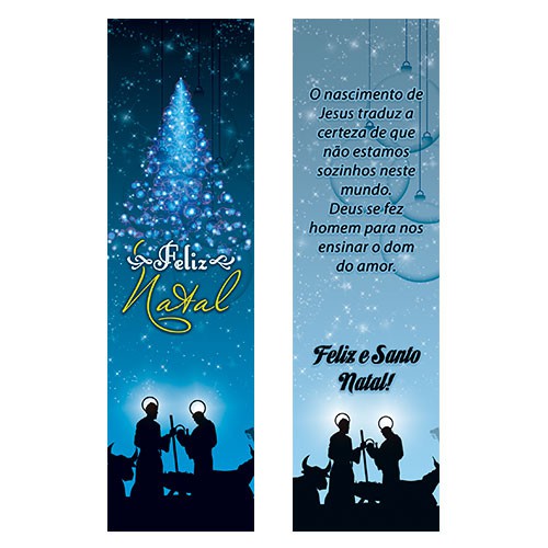 MPN001 Natal Marcador de Livro Lembrança Católica